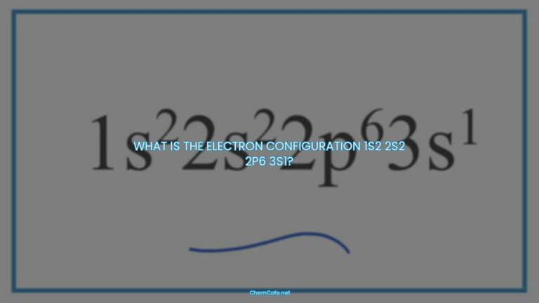 What is the electron configuration 1s2 2s2 2p6 3s1?