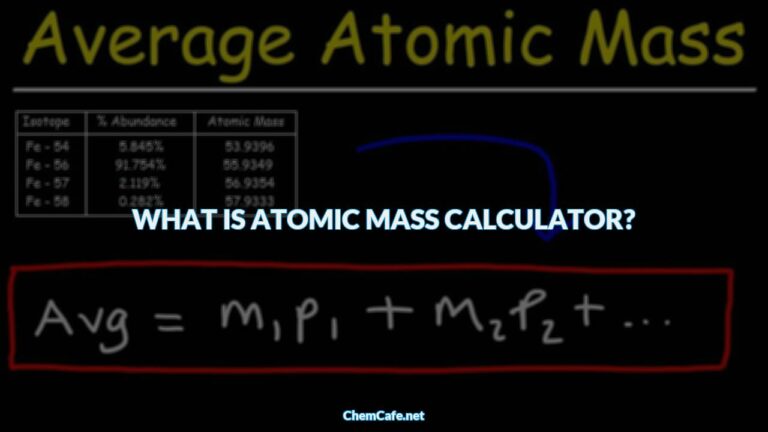 What is atomic mass calculator?