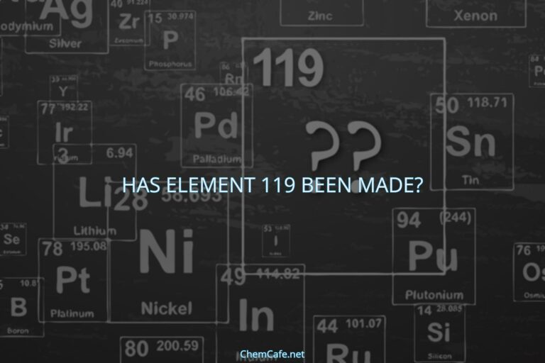 has element 119 been made?