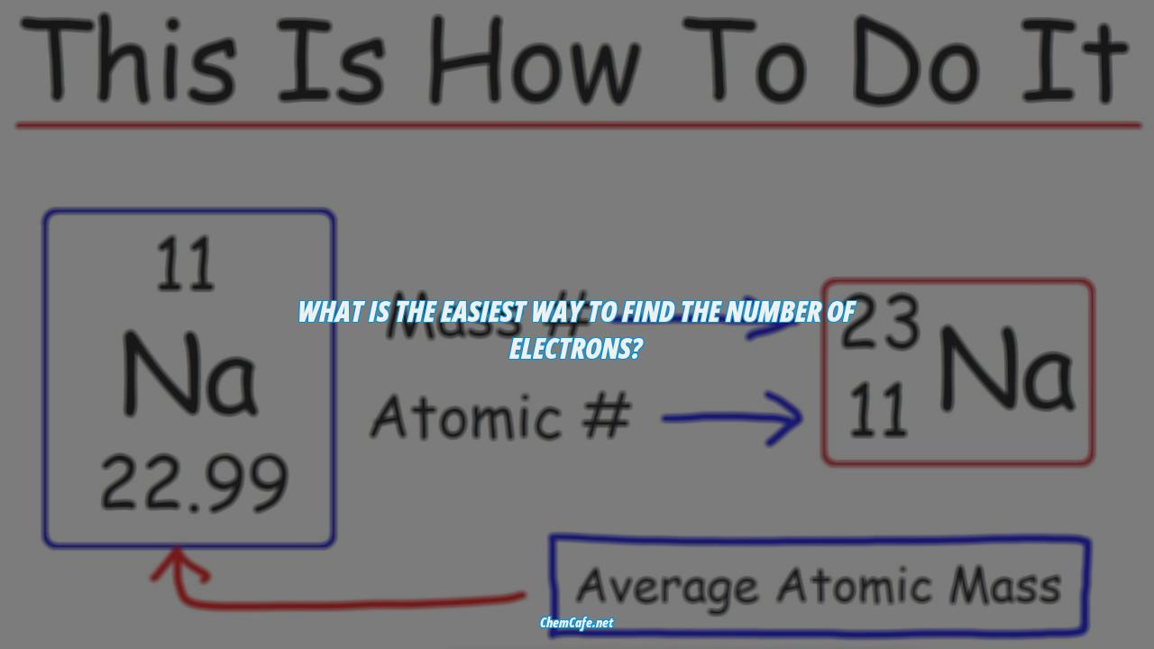 how do you find the number of electrons?