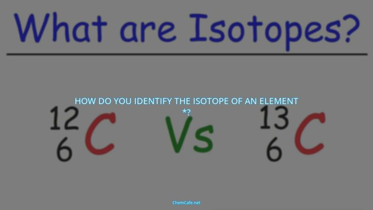 how do you identify an isotope?