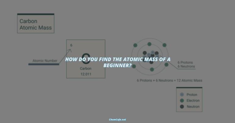 how to find atomic mass?
