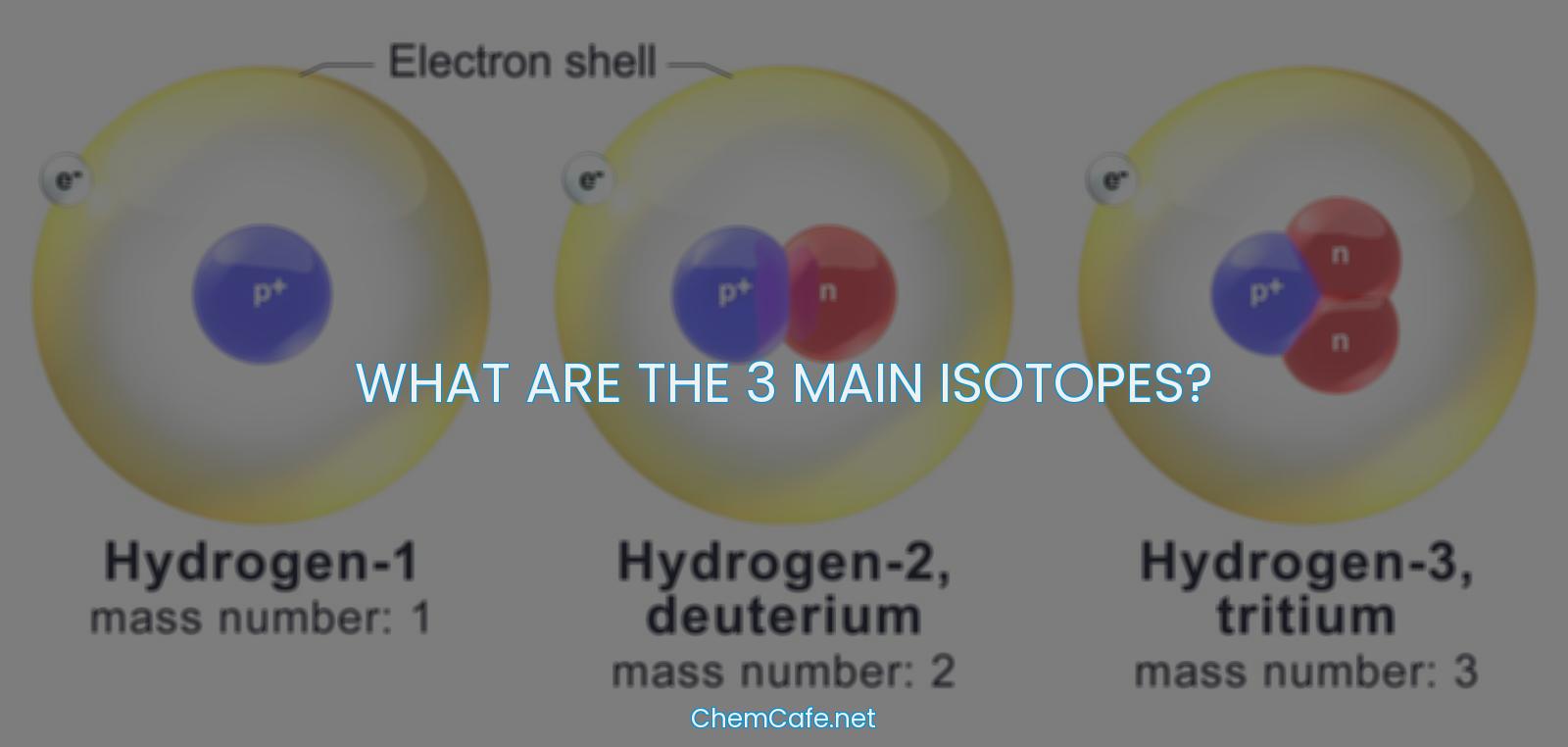 what are the 3 main isotopes?