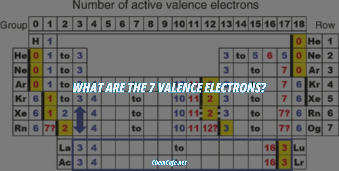 what are the 7 valence electrons?