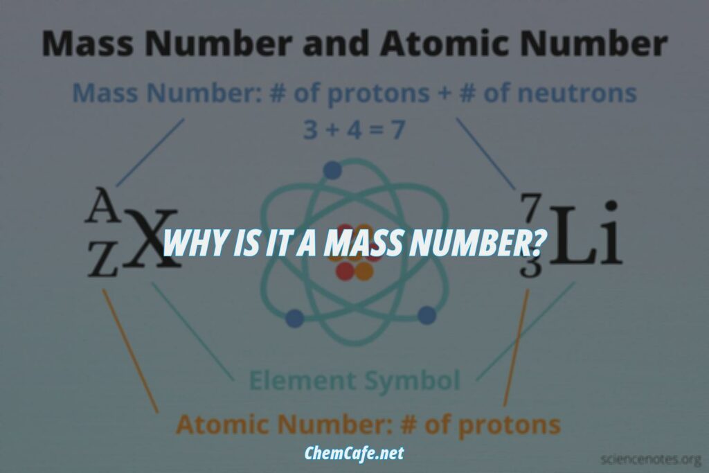 why is it a mass number?