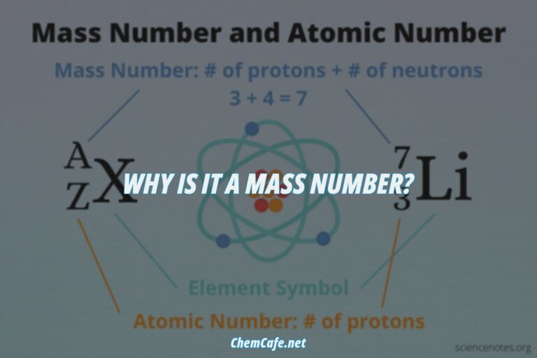 why is it a mass number?