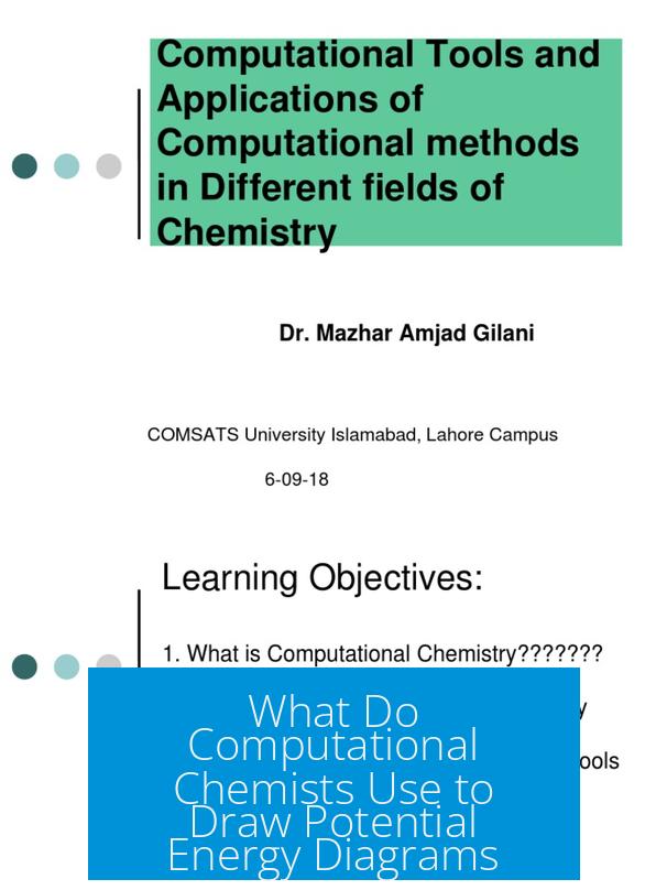What Do Computational Chemists Use to Draw Potential Energy Diagrams?