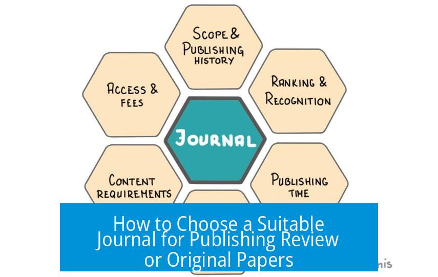 How to Choose a Suitable Journal for Publishing Review or Original Papers