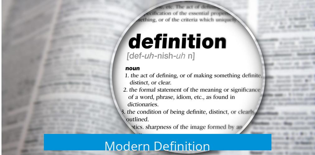 Modern Definition