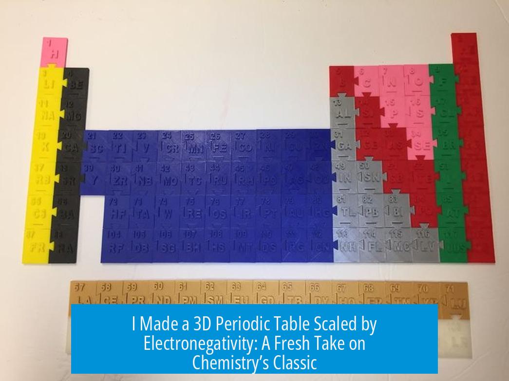 I Made a 3D Periodic Table Scaled by Electronegativity: A Fresh Take on Chemistry’s Classic