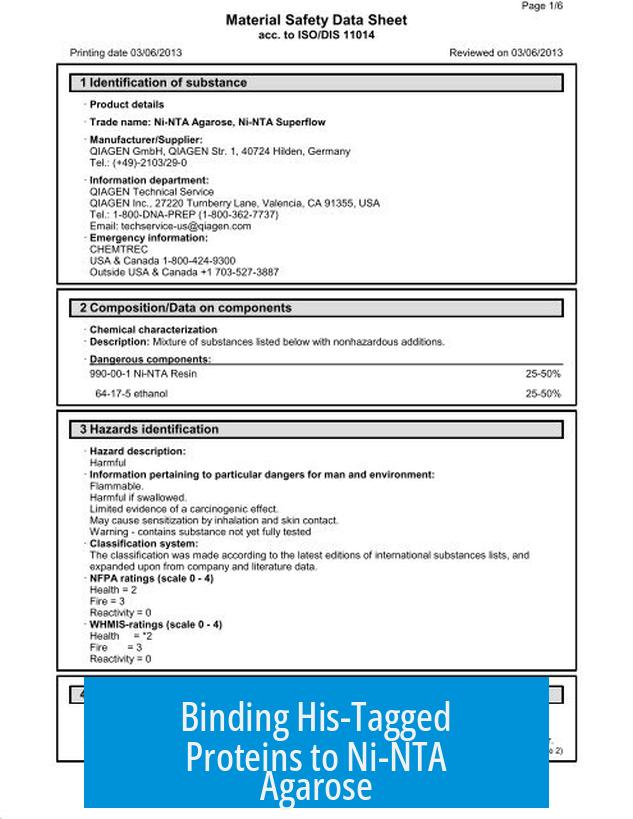 Binding His-Tagged Proteins to Ni-NTA Agarose
