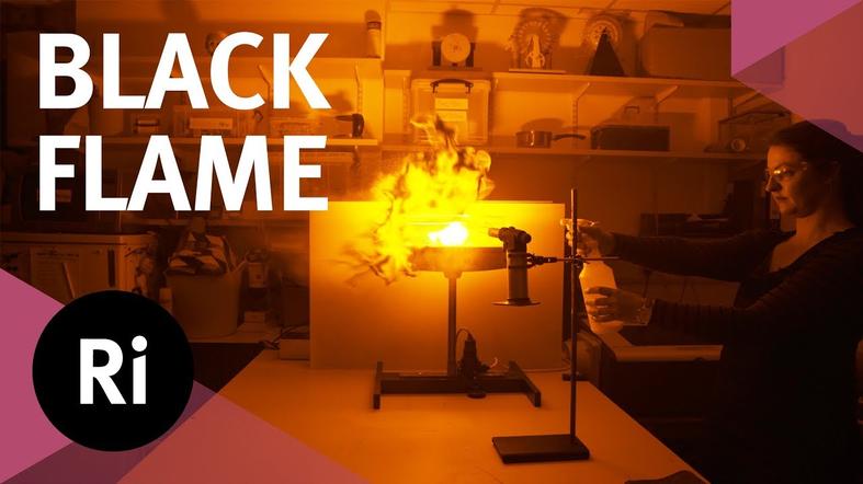 Experimental Examples of Flames Appearing "Black" or Invisible