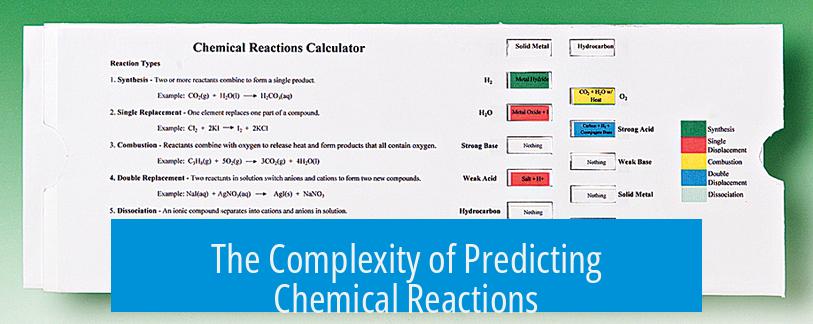 The Complexity of Predicting Chemical Reactions