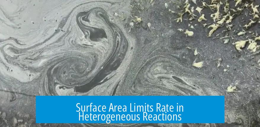 Surface Area Limits Rate in Heterogeneous Reactions