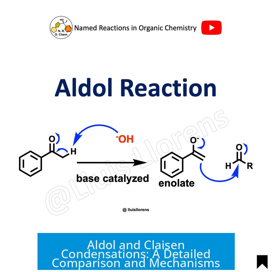 Aldol and Claisen Condensations: A Detailed Comparison and Mechanisms