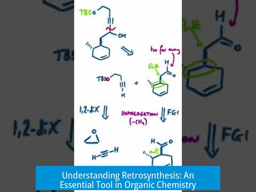 Understanding Retrosynthesis: An Essential Tool in Organic Chemistry