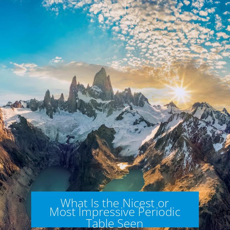What Is the Nicest or Most Impressive Periodic Table Seen?