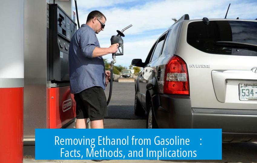 Removing Ethanol from Gasoline ⛽️: Facts, Methods, and Implications