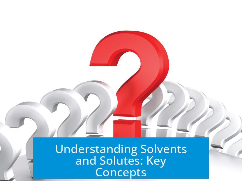 Understanding Solvents and Solutes: Key Concepts