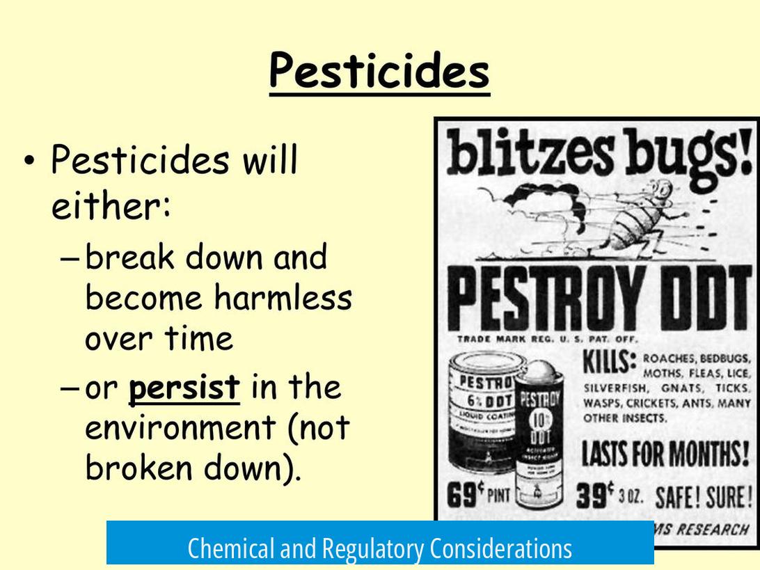 Chemical and Regulatory Considerations