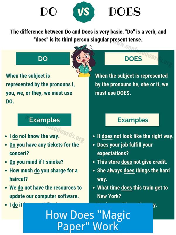 How Does "Magic Paper" Work?