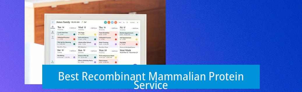 Best Recombinant Mammalian Protein Service