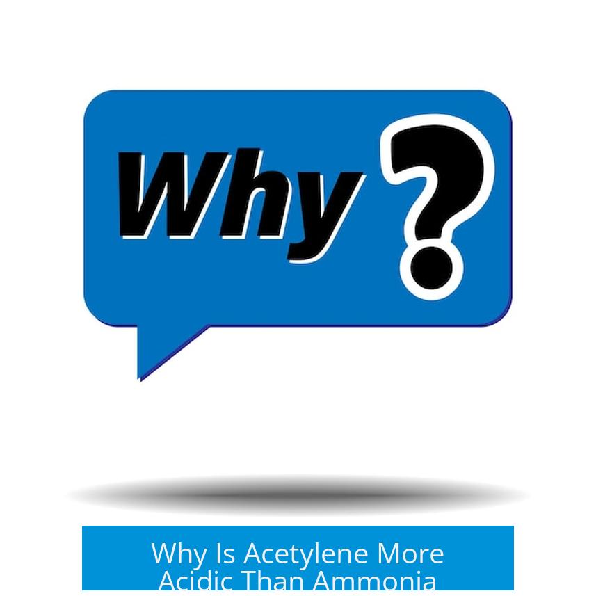 Why Is Acetylene More Acidic Than Ammonia?