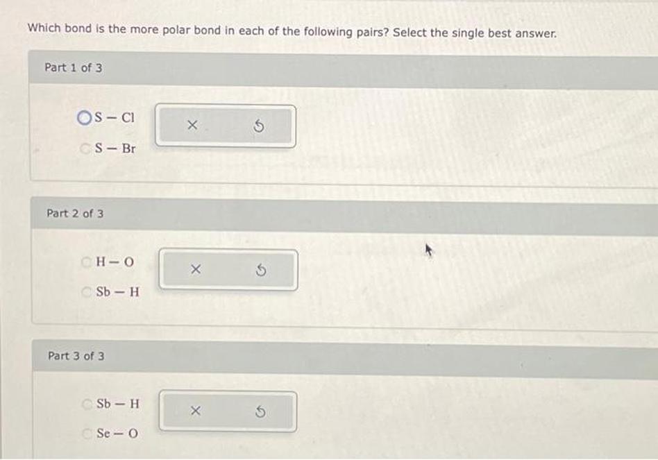 Effects of Bond Polarity