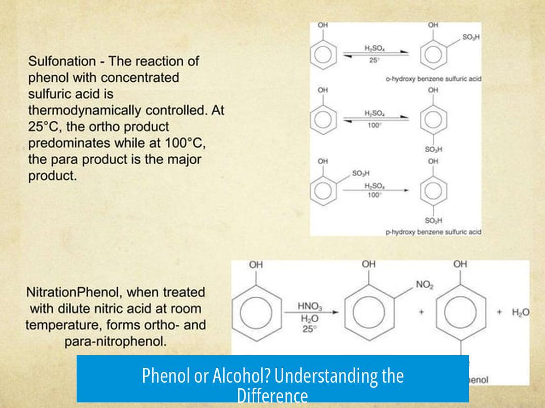 Phenol or Alcohol? Understanding the Difference
