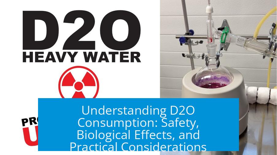 Understanding D2O Consumption: Safety, Biological Effects, and Practical Considerations