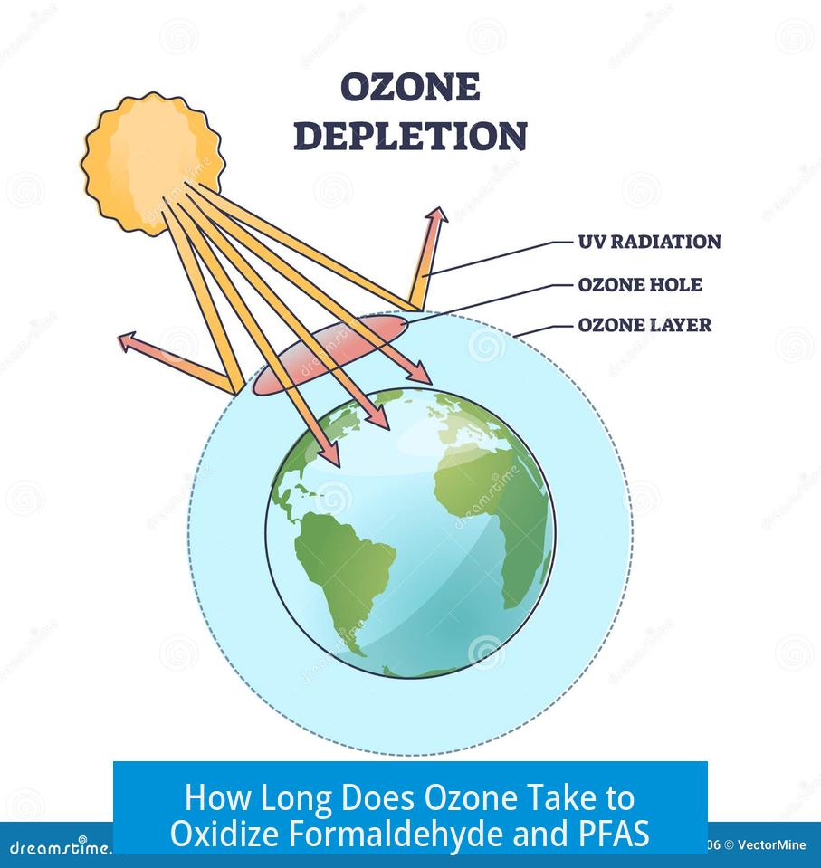 How Long Does Ozone Take to Oxidize Formaldehyde and PFAS?