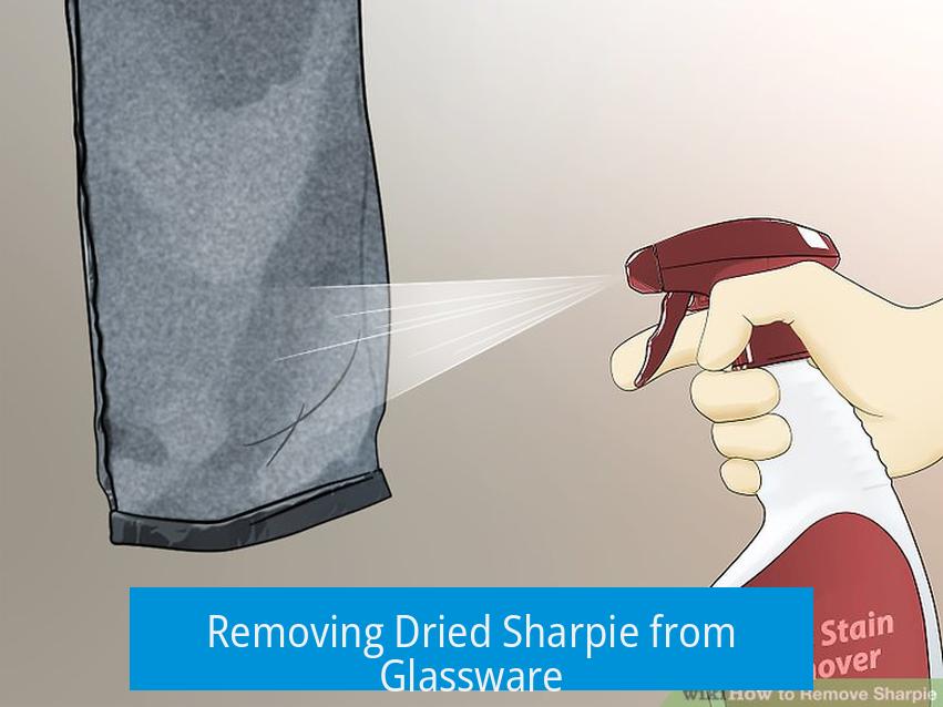 Removing Dried Sharpie from Glassware