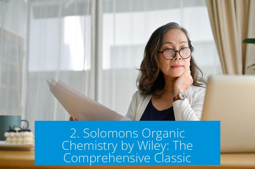 2. Solomons Organic Chemistry by Wiley: The Comprehensive Classic