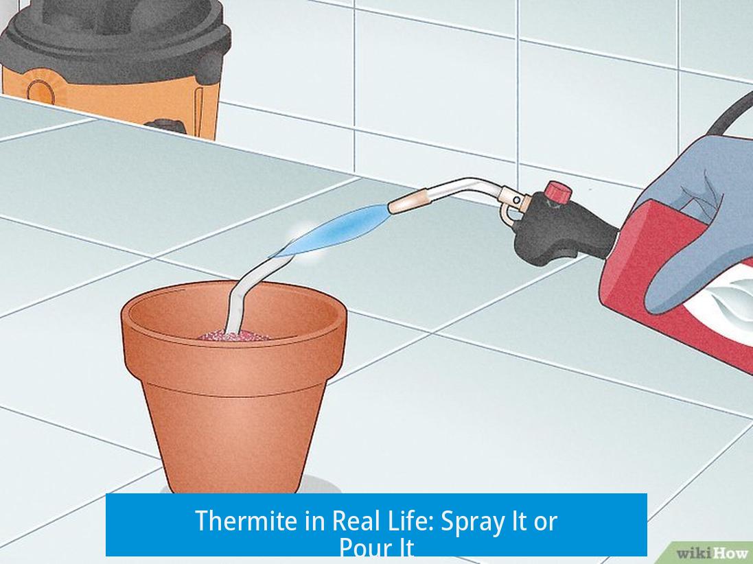 Thermite in Real Life: Spray It or Pour It?