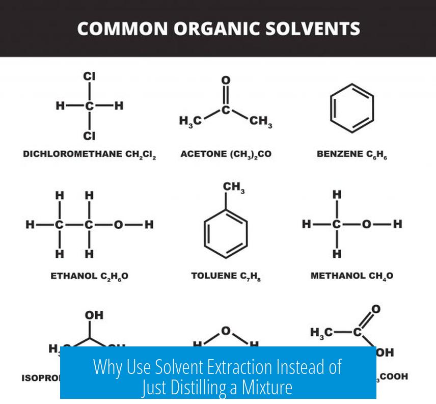 Why Use Solvent Extraction Instead of Just Distilling a Mixture?
