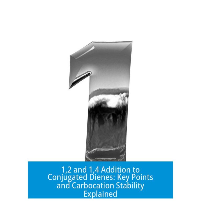 1,2 and 1,4 Addition to Conjugated Dienes: Key Points and Carbocation Stability Explained
