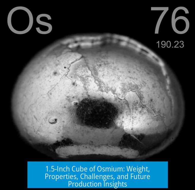 1.5-Inch Cube of Osmium: Weight, Properties, Challenges, and Future Production Insights