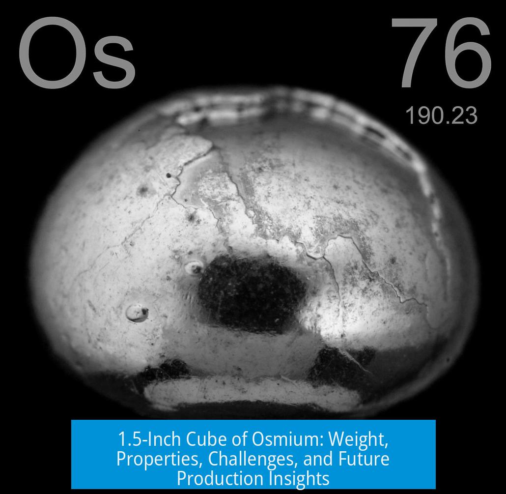 1.5-Inch Cube of Osmium: Weight, Properties, Challenges, and Future Production Insights