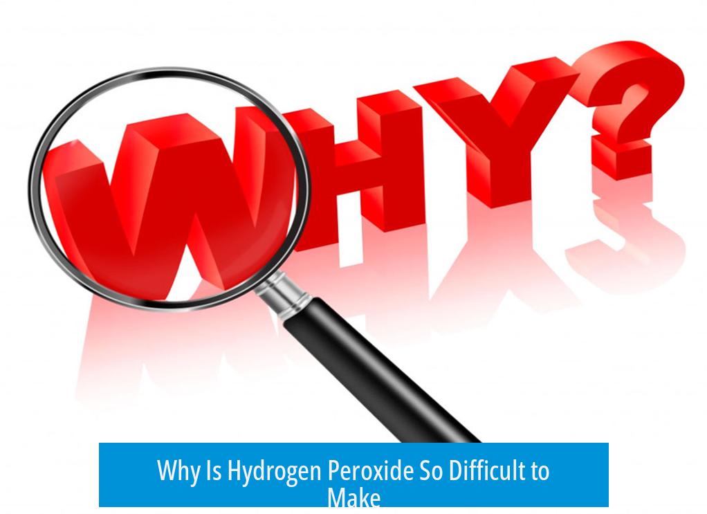 Why Is Hydrogen Peroxide So Difficult to Make?