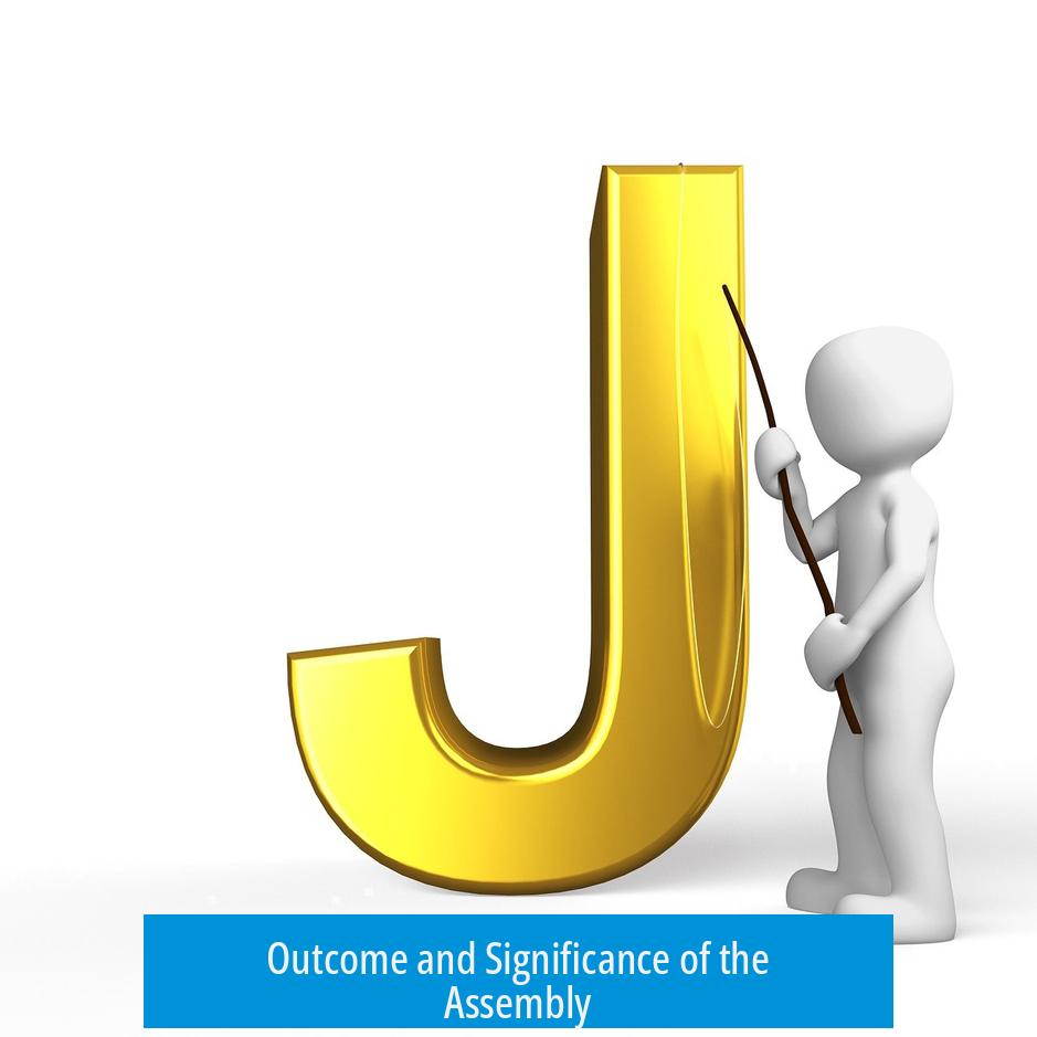 Outcome and Significance of the Assembly