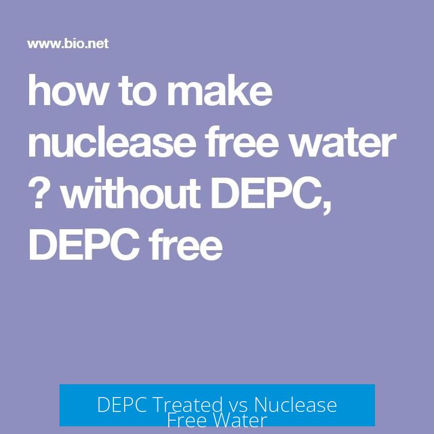 DEPC Treated vs Nuclease Free Water