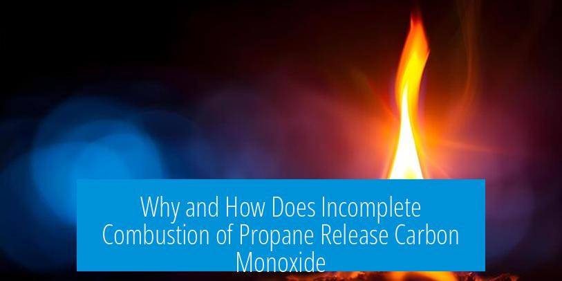 Why and How Does Incomplete Combustion of Propane Release Carbon Monoxide?