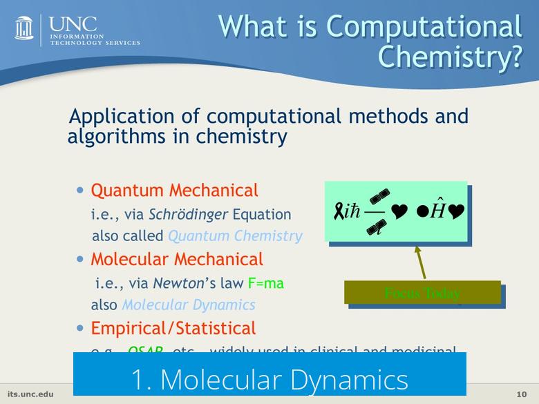 1. Molecular Dynamics