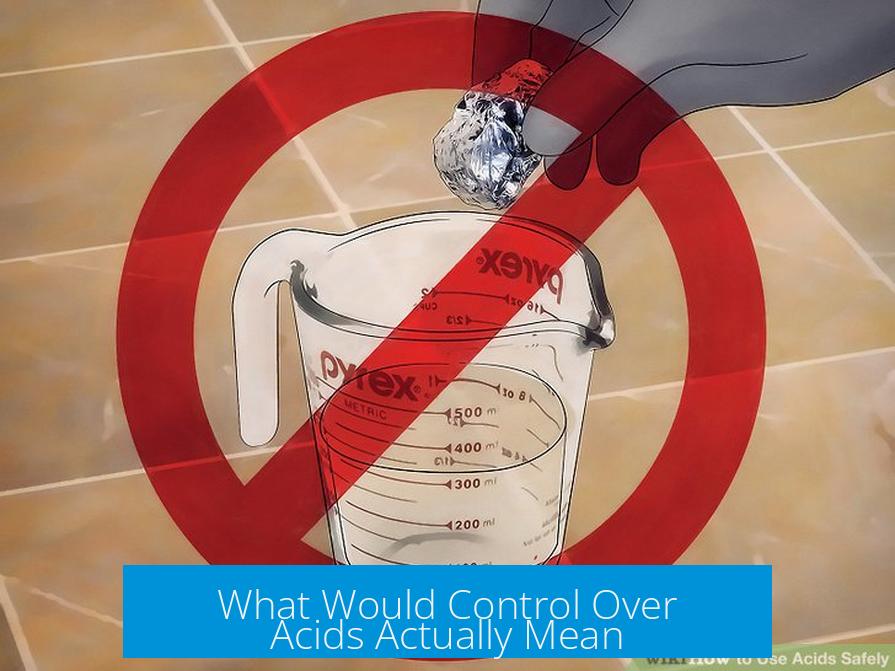 What Would Control Over Acids Actually Mean?