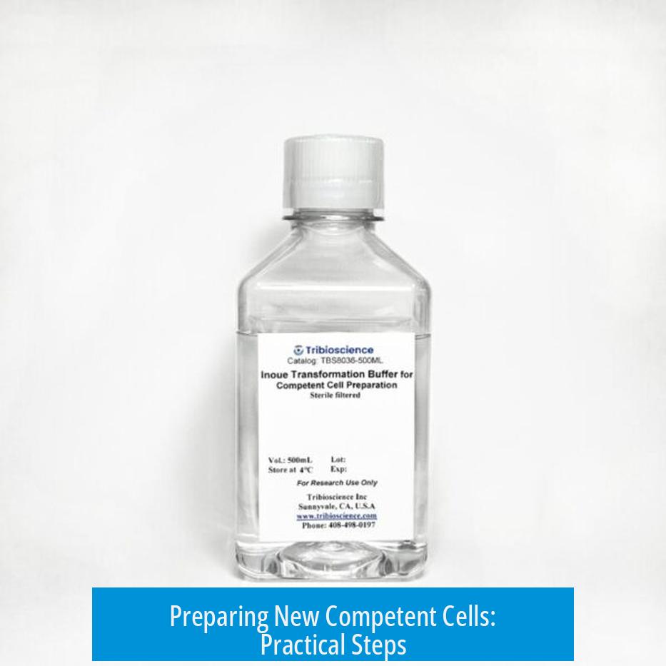 Preparing New Competent Cells: Practical Steps