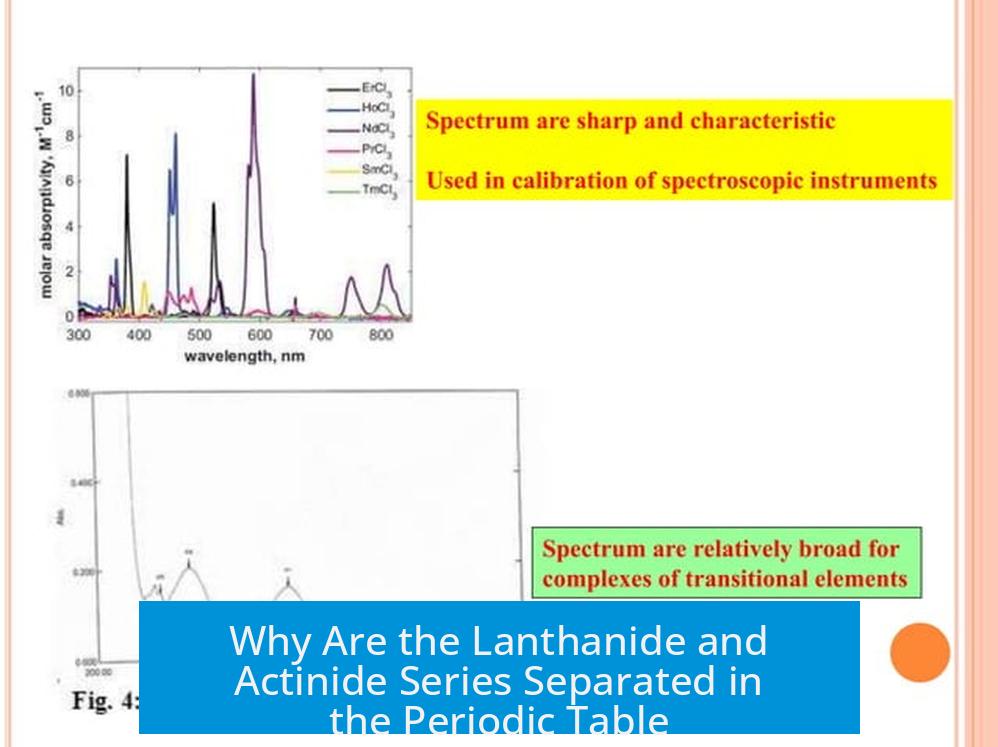 Why Are the Lanthanide and Actinide Series Separated in the Periodic Table?