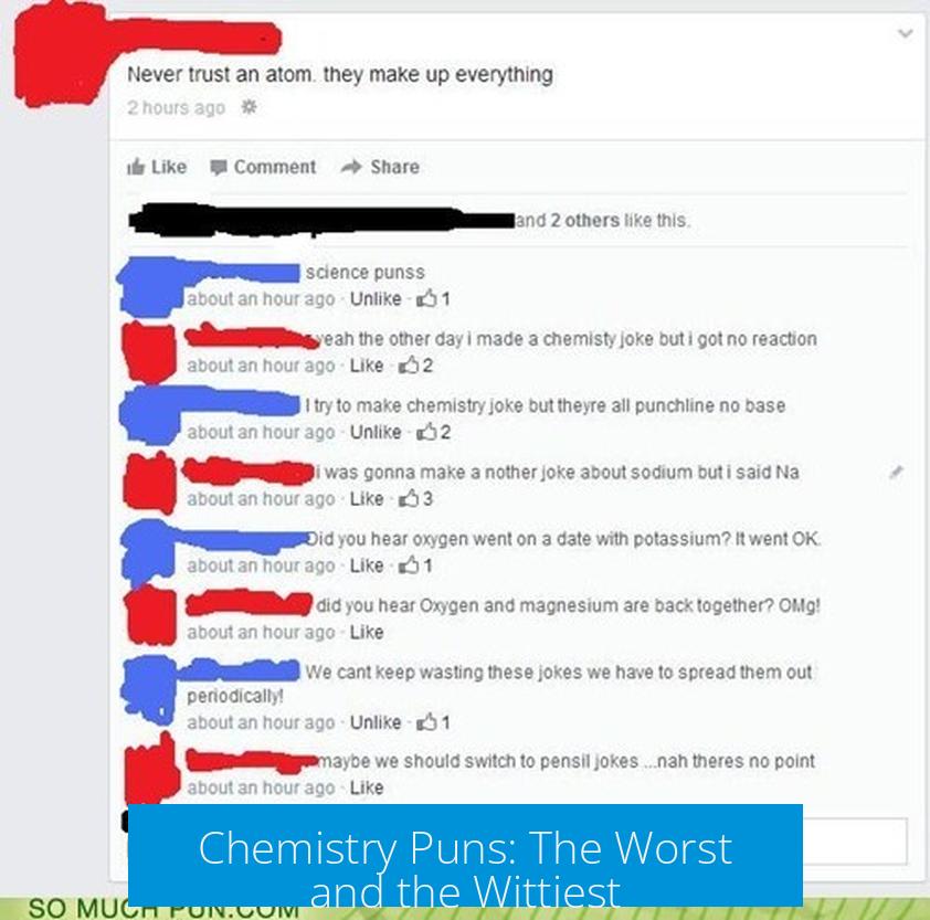 Chemistry Puns: The Worst and the Wittiest