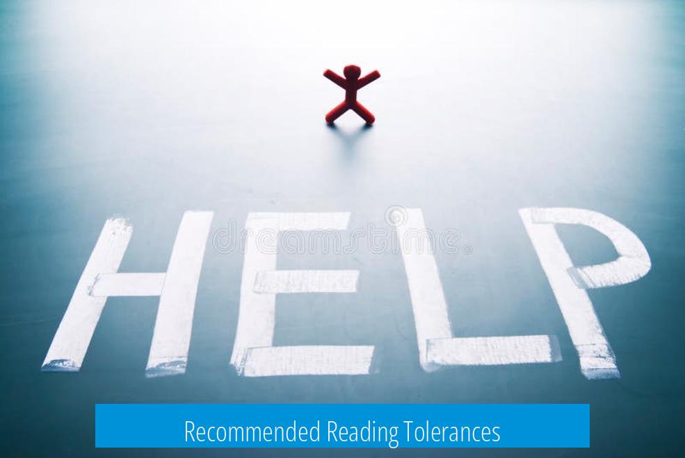 Recommended Reading Tolerances