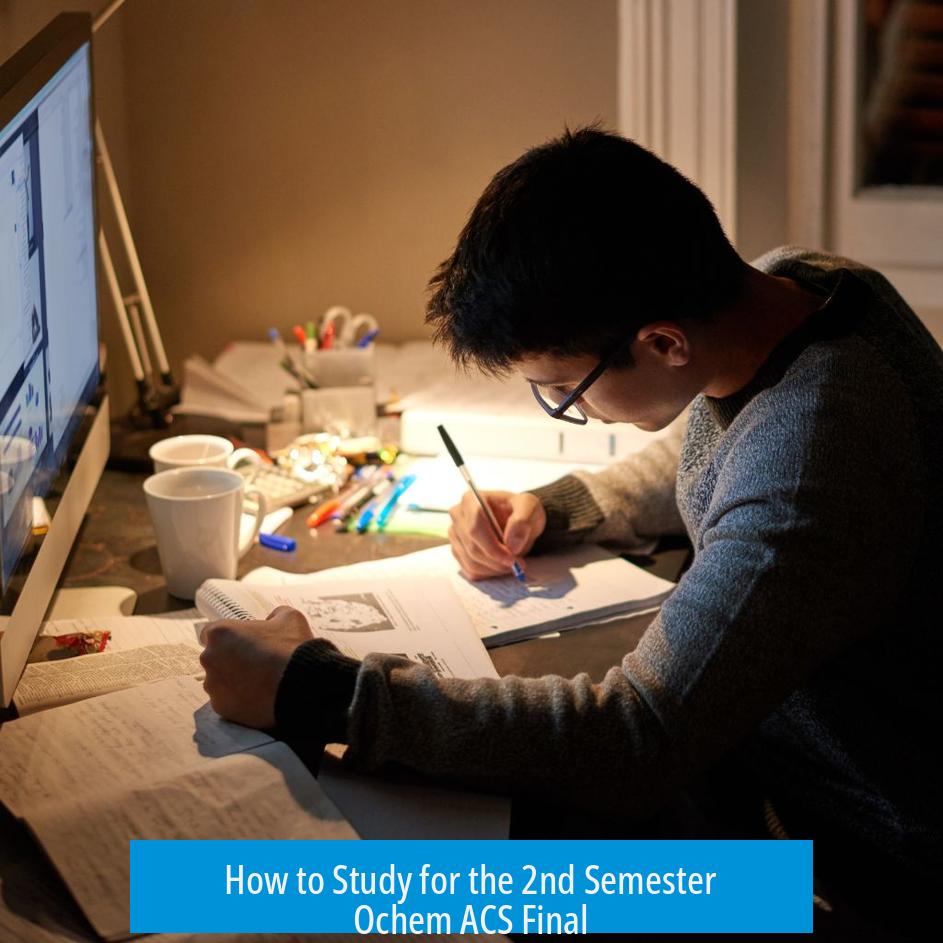 How to Study for the 2nd Semester Ochem ACS Final