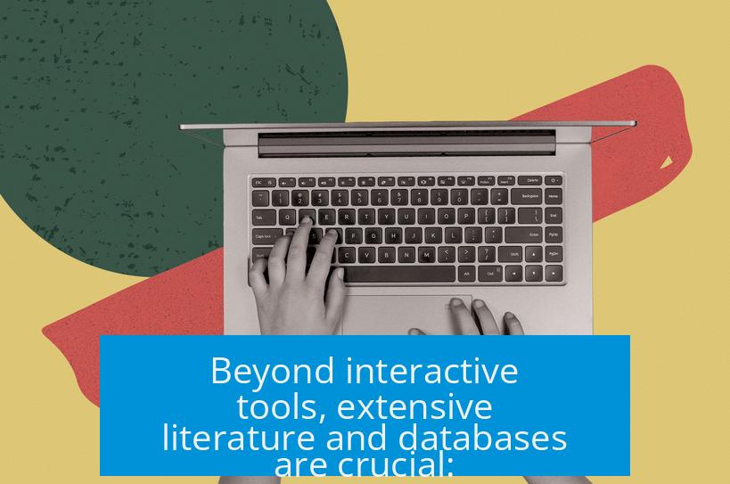 Beyond interactive tools, extensive literature and databases are crucial: